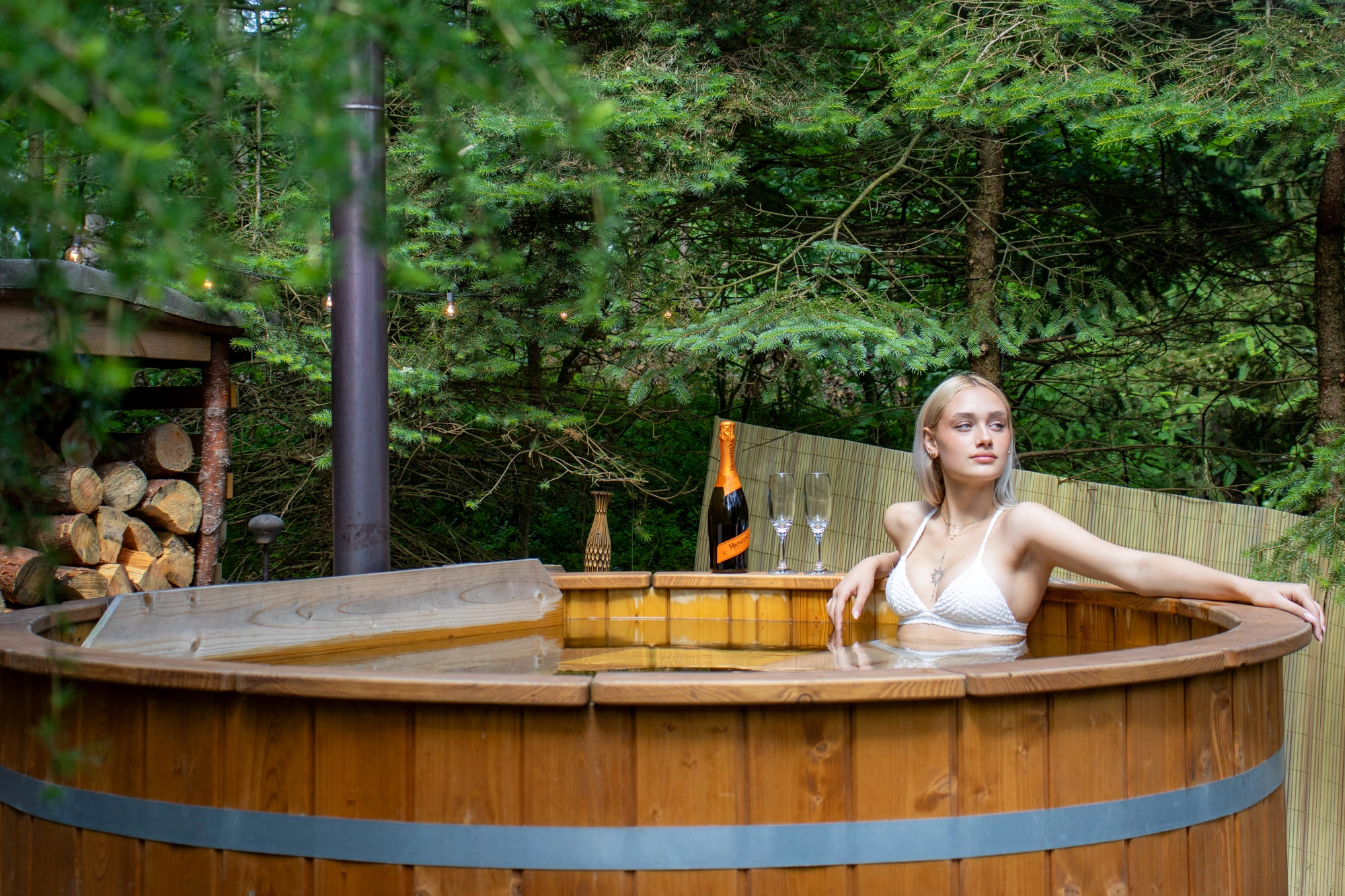 Horký sud připravený k relaxu